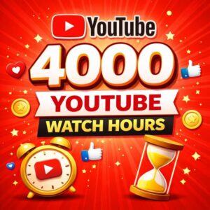 YouTube watch time 4k hour free 20k view 200 subscribe