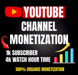 YouTube full monetization pack 4k watchtime 1k subscriber