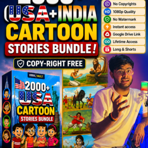 📷2000+ (India + USA) Cartoon Stories Bundle! ✨ Copy-Right Free